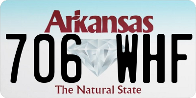 AR license plate 706WHF