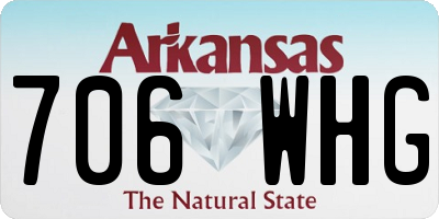 AR license plate 706WHG