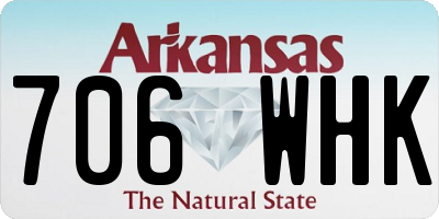 AR license plate 706WHK