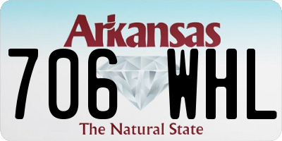 AR license plate 706WHL