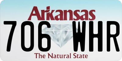 AR license plate 706WHR