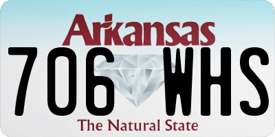 AR license plate 706WHS