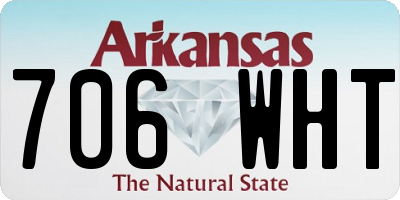 AR license plate 706WHT
