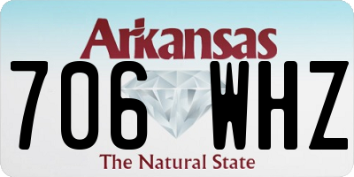 AR license plate 706WHZ
