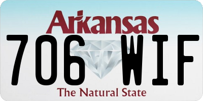 AR license plate 706WIF