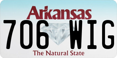 AR license plate 706WIG
