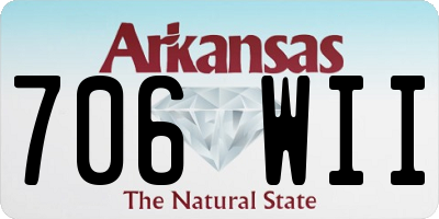 AR license plate 706WII