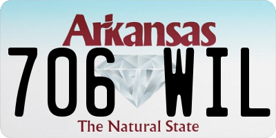AR license plate 706WIL