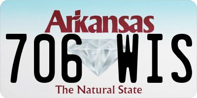 AR license plate 706WIS