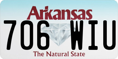 AR license plate 706WIU