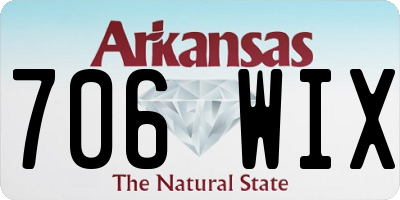 AR license plate 706WIX