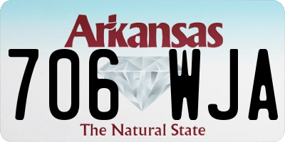 AR license plate 706WJA