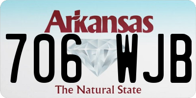AR license plate 706WJB