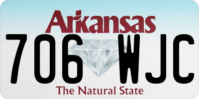 AR license plate 706WJC