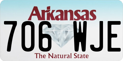 AR license plate 706WJE