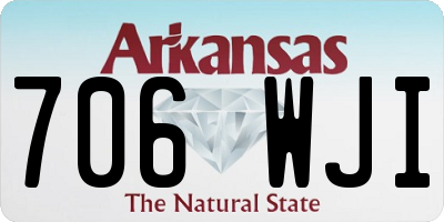 AR license plate 706WJI