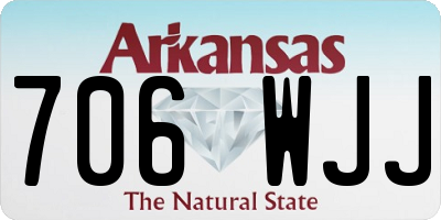 AR license plate 706WJJ