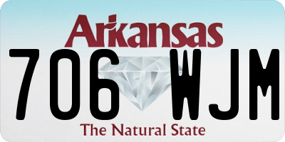 AR license plate 706WJM