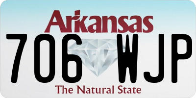 AR license plate 706WJP