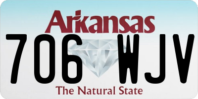 AR license plate 706WJV