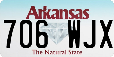AR license plate 706WJX