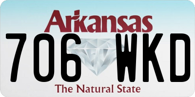 AR license plate 706WKD