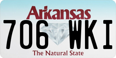 AR license plate 706WKI