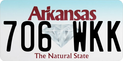 AR license plate 706WKK