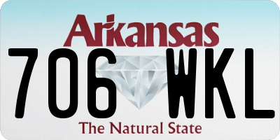 AR license plate 706WKL