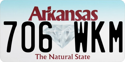 AR license plate 706WKM