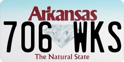 AR license plate 706WKS
