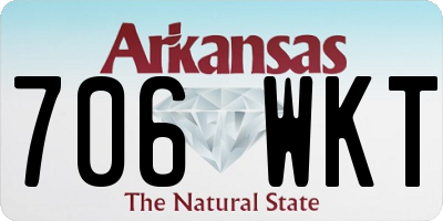 AR license plate 706WKT