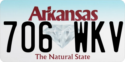AR license plate 706WKV