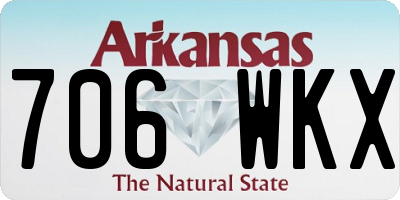 AR license plate 706WKX