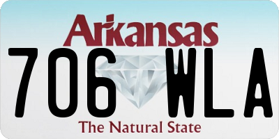 AR license plate 706WLA