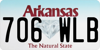 AR license plate 706WLB