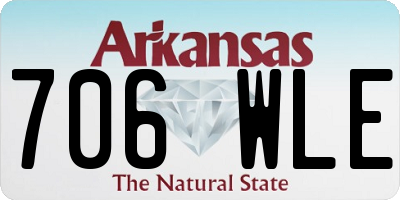 AR license plate 706WLE