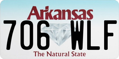 AR license plate 706WLF