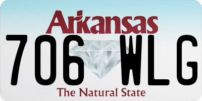 AR license plate 706WLG