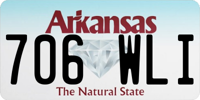 AR license plate 706WLI
