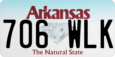 AR license plate 706WLK