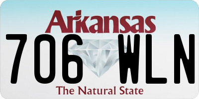 AR license plate 706WLN