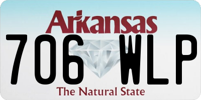 AR license plate 706WLP