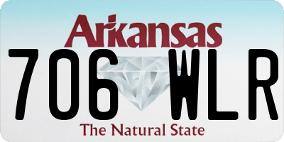 AR license plate 706WLR
