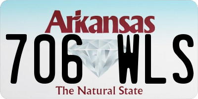 AR license plate 706WLS