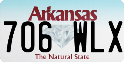 AR license plate 706WLX
