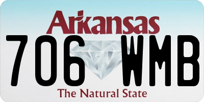 AR license plate 706WMB