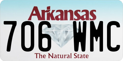 AR license plate 706WMC