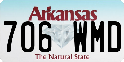 AR license plate 706WMD