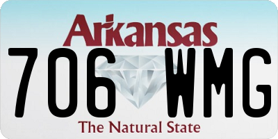 AR license plate 706WMG